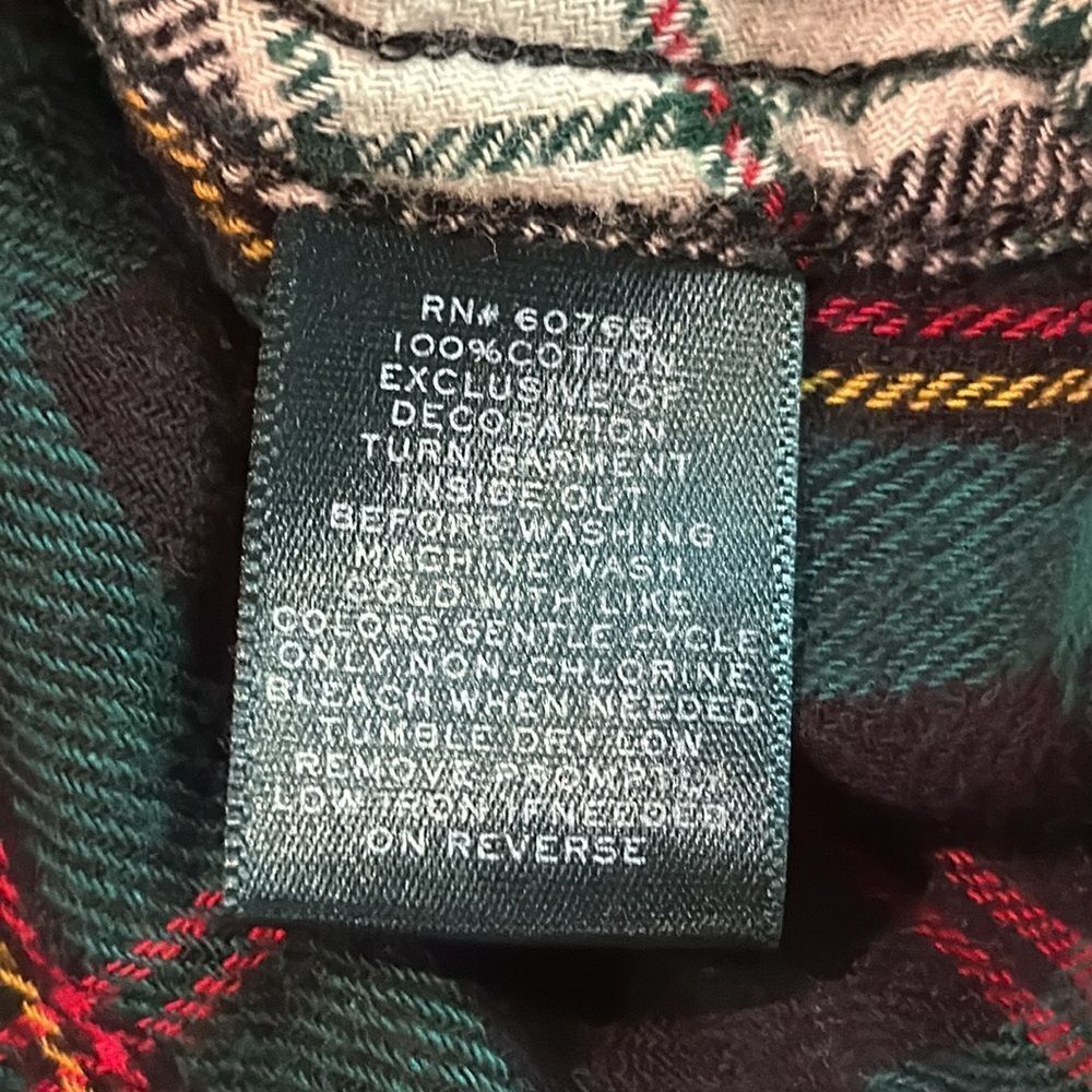 Ralph Lauren plaid flannel Sleep Shirt Size XL C44‎ - Picture 5 of 6